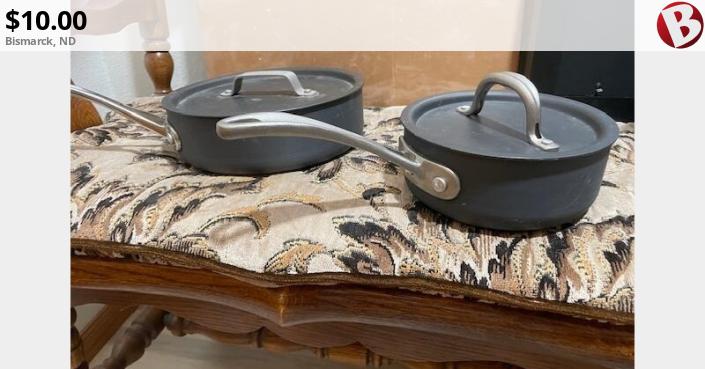 Two Calphalon Commercial 1 qt & 2 qt Cookware - Good Condition ...