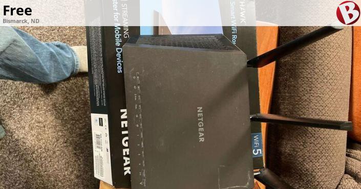 WiFi router free. Upgraded | Bismarck, ND