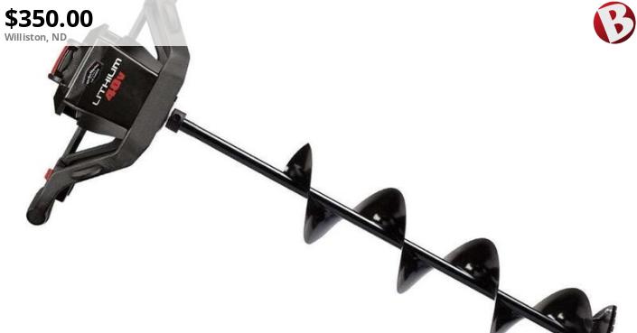 Strikemaster 40volt lithium. 8 inch auger. New. Bought to be a backup ...