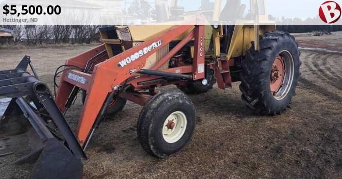 Case 970 with woods dual 3100 loader good little tractor runs and ...