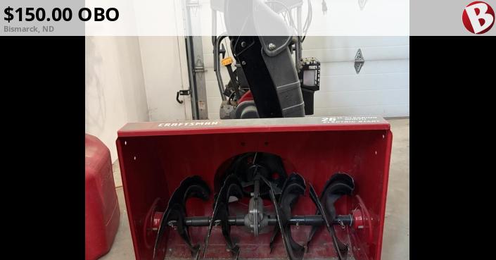 Craftsman 26in Snowblower | Bismarck, ND