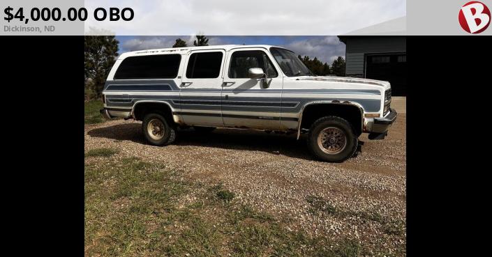 1989 Chevy suburban square body. 83,000 miles. | Dickinson, ND